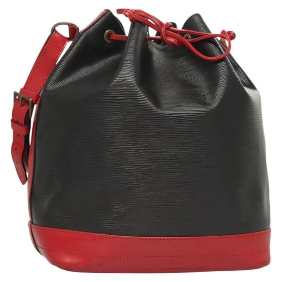 LOUIS VUITTON Epi Noe Shoulder Bag Bicolor Black Red M44017 - Picture 1 of 16